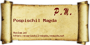 Pospischil Magda névjegykártya